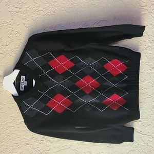Boys Silverlake Argyle Sweater Size M